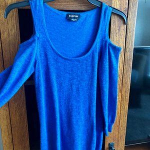 Bebe cold shoulder sweater